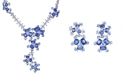 Колье и серьги Chopard, коллекция Red Carpet 2012